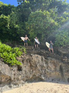 more experienced surfers